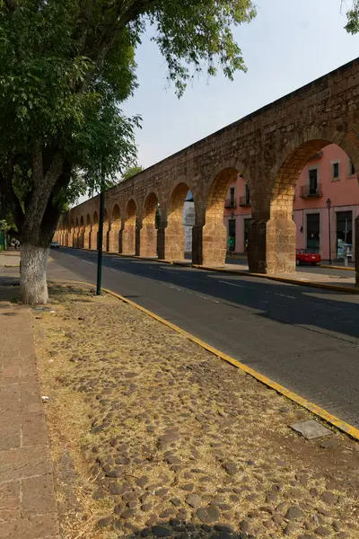 Ιστορικό Υδραγωγείο Στη Μορέλια Μεξικό 2017 — Φωτογραφία Αρχείου