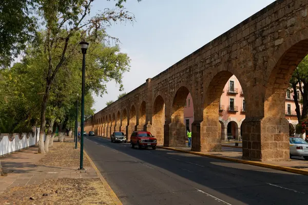 Historisches Aquadukt Morelia Mexiko 2017 — Stockfoto