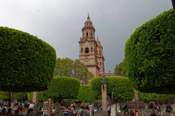 历史名城莫雷利亚 米却肯 墨西哥 2017年5月 免版税图库照片
