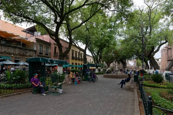 历史名城莫雷利亚 米却肯 墨西哥 2017年5月 图库照片