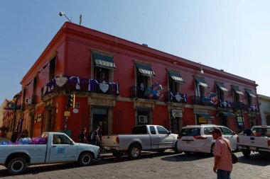 Mayıs 2017 'de Oaxaca, Meksika' nın tarihi merkezi.