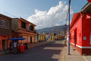 Oaxaca eyaletindeki Pueblo magico Mitla. Nisan 2017.