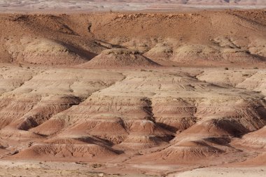 Fas 'ın iç kesimlerinin manzaraları (Ouarzazate civarındaki çöl))