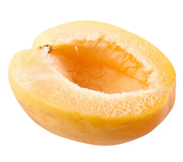 Mogen Aprikos Frukt Vit Bakgrund — Stockfoto