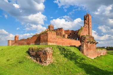 Ruins of the Teutonic castle in Radzyn Chelminski, Kuyavian-Pomeranian Voivodeship, Poland.