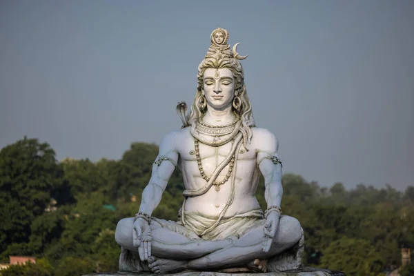 Rishikesh Uttarakhand Índia Outubro 2022 Lord Shiva Estátua Artesanal Senhor — Fotografia de Stock