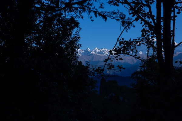 Himalaya Panoramic View Himalayan Mountain Covered Snow Himalaya Mountain Landscape — Stock Photo, Image