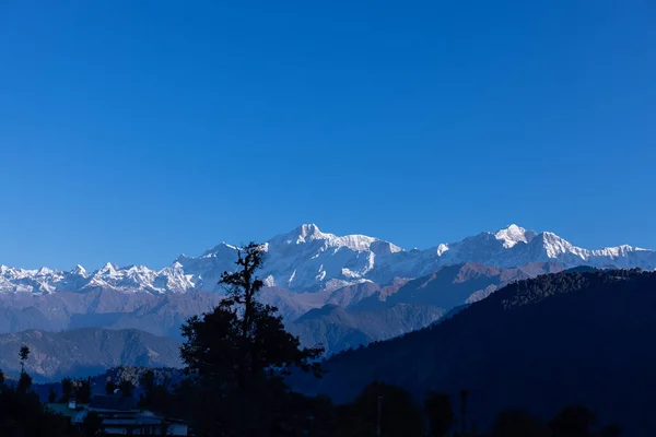 Himalaya Vista Panorámica Montaña Del Himalaya Cubierta Nieve Paisaje Montaña —  Fotos de Stock
