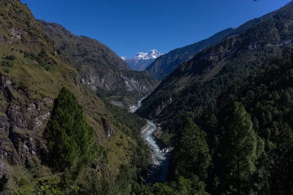 Utsikt Över Himalayas Berg Och Flodlandskap Uttarakhand — Stockfoto