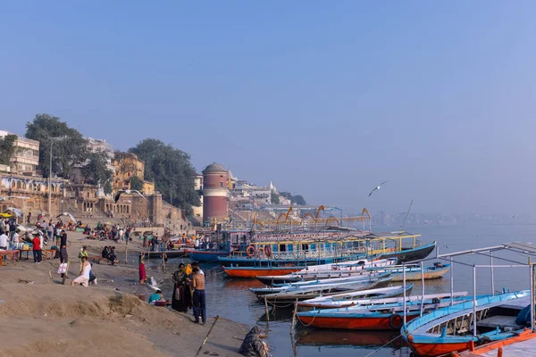 Varanasi Uttar Pradesh Índia Novembro 2022 Arquitetura Edifício Antigo Cidade — Fotografia de Stock