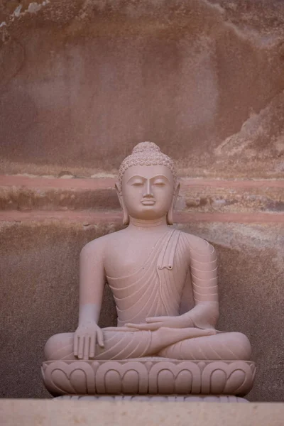 Dios Buddha Buddhishm Artes Estatua Lord Buddha Hecha Con Piedra — Foto de Stock