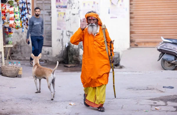 Varanasi Uttar Pradesh India Ismeretlen Indiai Nép Varanasi Városban — Stock Fotó