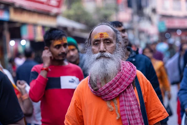 Varanasi Uttar Pradesh India Ismeretlen Indiai Nép Varanasi Városban — Stock Fotó