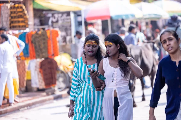 Varanasi Uttar Pradesh India Pueblos Indios Identificados Ciudad Varanasi —  Fotos de Stock