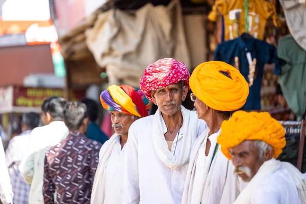 Pushkar Rajasthan India November 2022 Pushkar Beurs Portret Van Een — Stockfoto