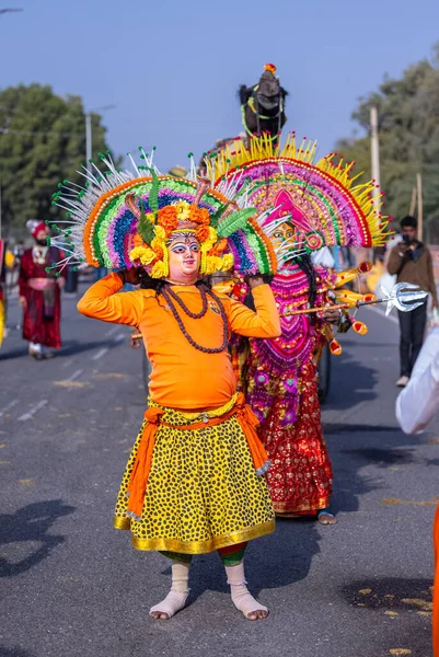 Bikaner Rajasthan Indien Januar 2023 Chhau Tanz Auch Als Chau — Stockfoto
