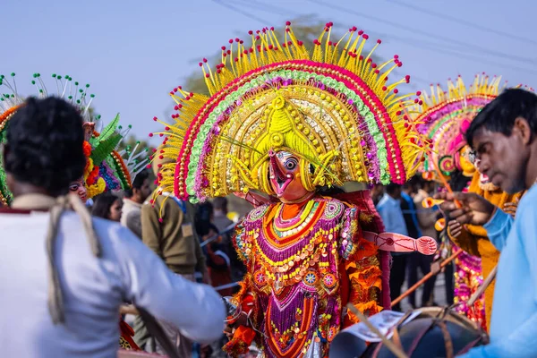 Bikaner Rajasthan Indie Ledna 2023 Chhau Tanec Také Hláskovaný Jako — Stock fotografie