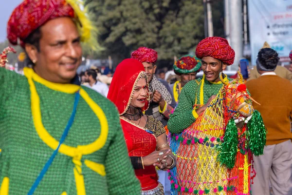 Bikaner Rajasthan Hindistan Ocak 2023 Deve Festivali Bir Rajasthani Erkek — Stok fotoğraf