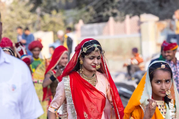 Bikaner Rajasthan Inde Janvier 2023 Festival Chameau Bikaner Groupe Jeunes — Photo