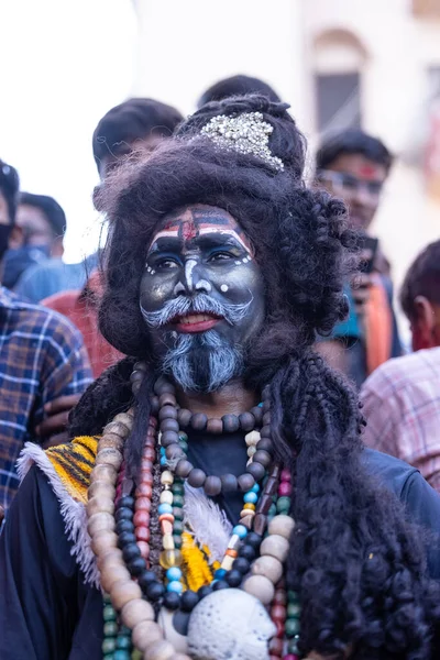 Varanasi Uttar Pradesh India March 2023 Masan Holi Portrait Male — Stock Photo, Image