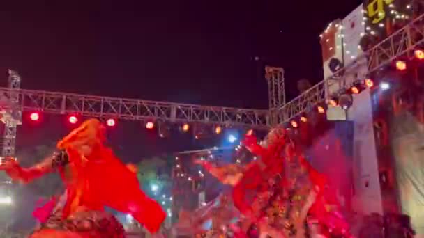 Пушкар Раджастан Индия Ноября 2022 Года Знаменитая Раджастхани Народная Танцовщица — стоковое видео