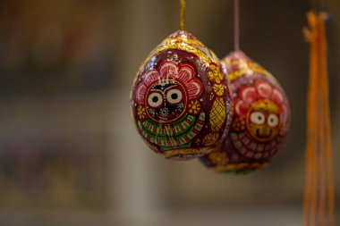 Hindu tanrısı Jagannath tapınmak için ahşaptan yapılmış..