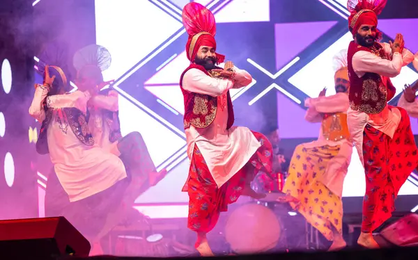 Bikaner Rajasthan India January 2023 Group Punjabi Artists Punjab Performing — Stock Photo, Image