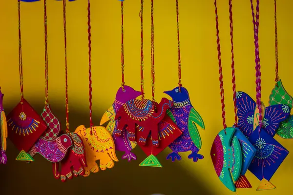 stock image Handicraft work, Handmade Rajasthani decoration items are often characterized by vibrant colors, intricate designs, and a rich cultural heritage.