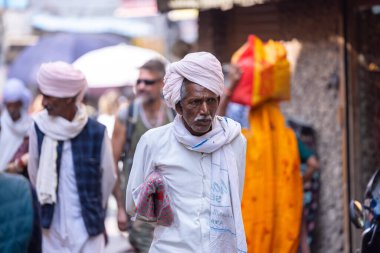 Pushkar, Rajasthan, Hindistan - 24 Kasım 2023: Pushkar Fair