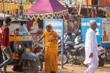 Pushkar, Rajasthan, Hindistan - 24 Kasım 2023: Pushkar Fair