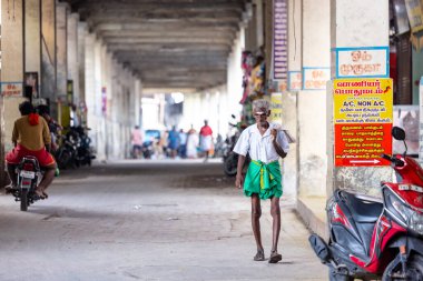 Thiruchendur, Tamilnadu, Hindistan - 10 Ekim 2024: Kulasai dasara festivali.