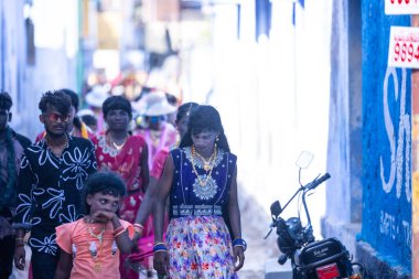 Thiruchendur, Tamilnadu, India - October 10 2024: Kulasai Dasara cult festival. clipart