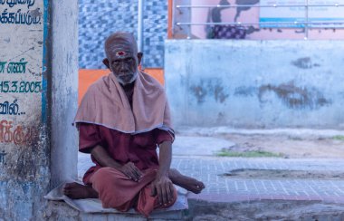 Thiruchendur, Tamilnadu, Hindistan - 10 Ekim 2024: Kulasai Dasara tarikat festivali.