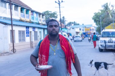 Thiruchendur, Tamilnadu, India - October 10 2024: Kulasai Dasara cult festival. clipart