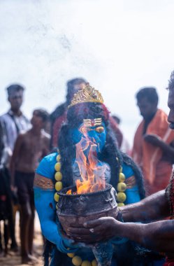Kulashekharapatnam, Tamilnadu, Hindistan - 11 Ekim 2024: Kulasai Dasara Tarikat Festivali