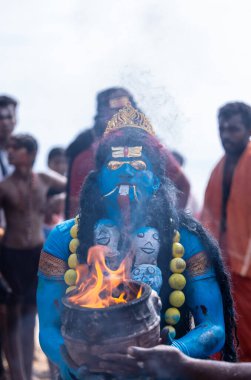 Kulashekharapatnam, Tamilnadu, Hindistan - 11 Ekim 2024: Kulasai Dasara Tarikat Festivali