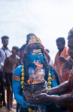 Kulashekharapatnam, Tamilnadu, Hindistan - 11 Ekim 2024: Kulasai Dasara Tarikat Festivali