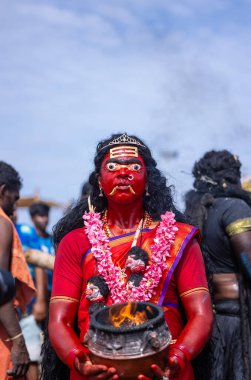 Kulashekharapatnam, Tamilnadu, Hindistan - 11 Ekim 2024: Kulasai Dasara Tarikat Festivali