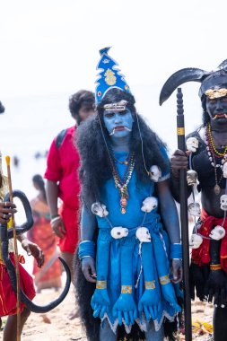 Kulashekharapatnam, Tamilnadu, Hindistan - 11 Ekim 2024: Kulasai Dasara Tarikat Festivali