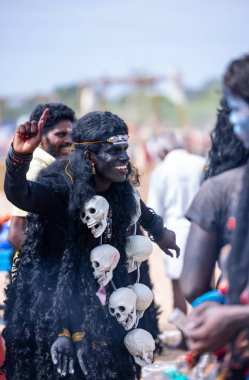 Kulashekharapatnam, Tamilnadu, Hindistan - 11 Ekim 2024: Kulasai Dasara Tarikat Festivali