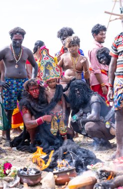 Kulashekharapatnam, Tamilnadu, Hindistan - 11 Ekim 2024: Kulasai Dasara Tarikat Festivali