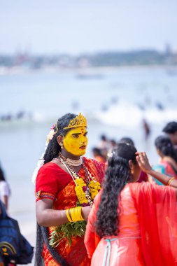 Kulashekharapatnam, Tamilnadu, Hindistan - 11 Ekim 2024: Kulasai Dasara Tarikat Festivali