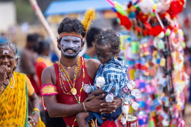 Kulashekharapatnam, Tamilnadu, Hindistan - 11 Ekim 2024: Kulasai Dasara Tarikat Festivali