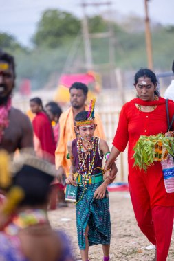 Kulashekharapatnam, Tamilnadu, Hindistan - 11 Ekim 2024: Kulasai Dasara Tarikat Festivali