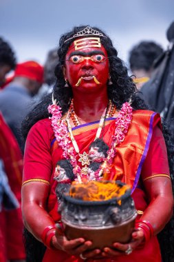 Kulashekharapatnam, Tamilnadu, Hindistan - 11 Ekim 2024: Kulasai Dasara Tarikat Festivali