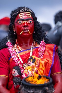 Kulashekharapatnam, Tamilnadu, Hindistan - 11 Ekim 2024: Kulasai Dasara Tarikat Festivali