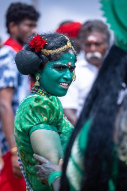 Kulashekharapatnam, Tamilnadu, Hindistan - 11 Ekim 2024: Kulasai Dasara Tarikat Festivali