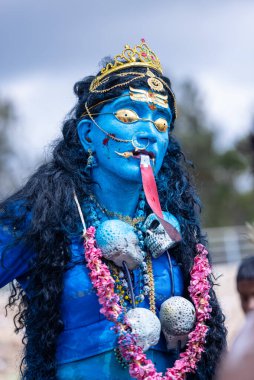 Kulashekharapatnam, Tamilnadu, Hindistan - 11 Ekim 2024: Kulasai Dasara Tarikat Festivali