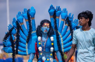 Kulashekharapatnam, Tamilnadu, Hindistan - 11 Ekim 2024: Kulasai Dasara Tarikat Festivali