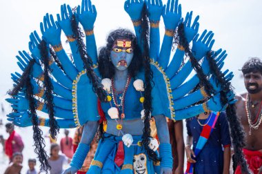 Kulashekharapatnam, Tamilnadu, Hindistan - 11 Ekim 2024: Kulasai Dasara Tarikat Festivali